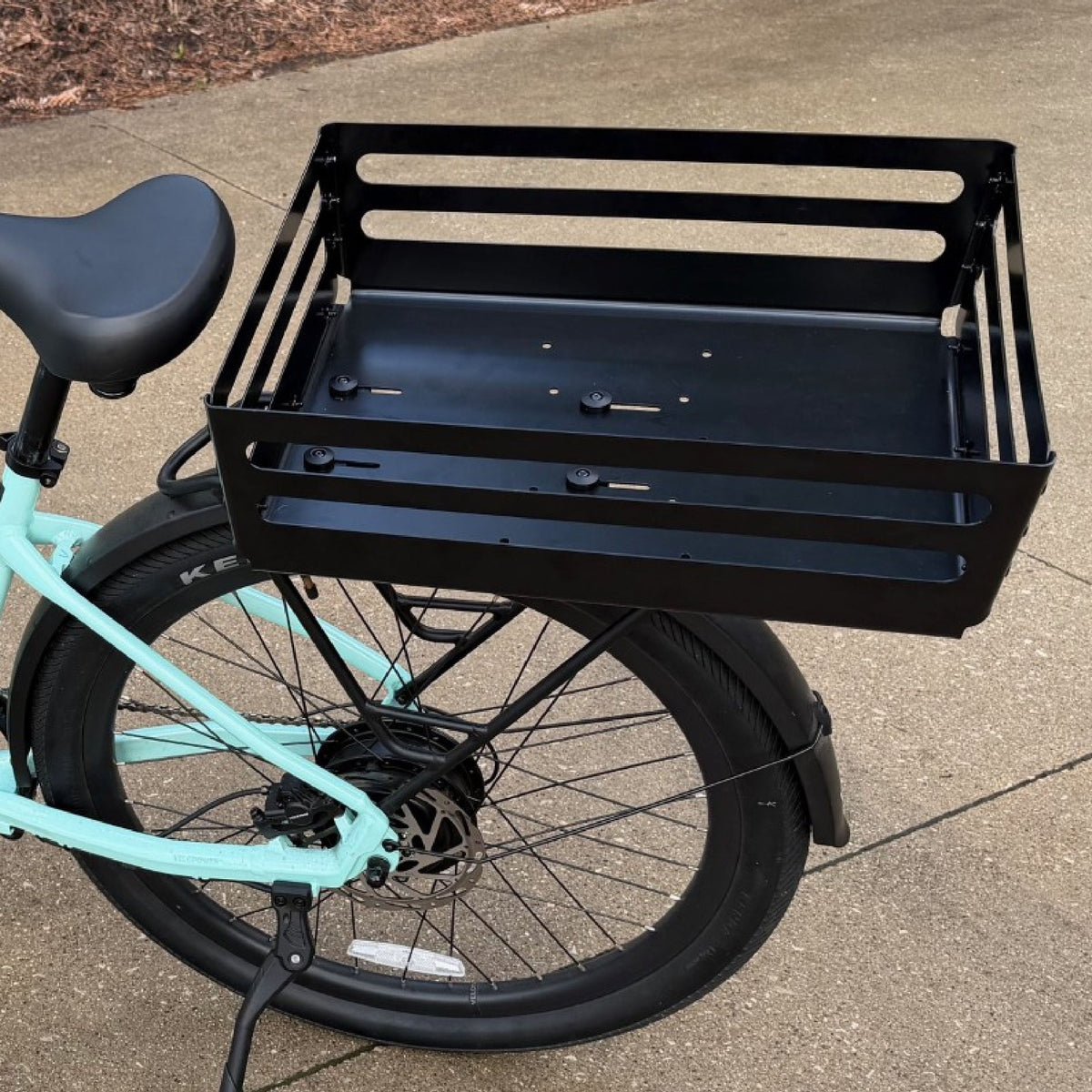 MIK Ore Basket XL, black powder-coated aluminum