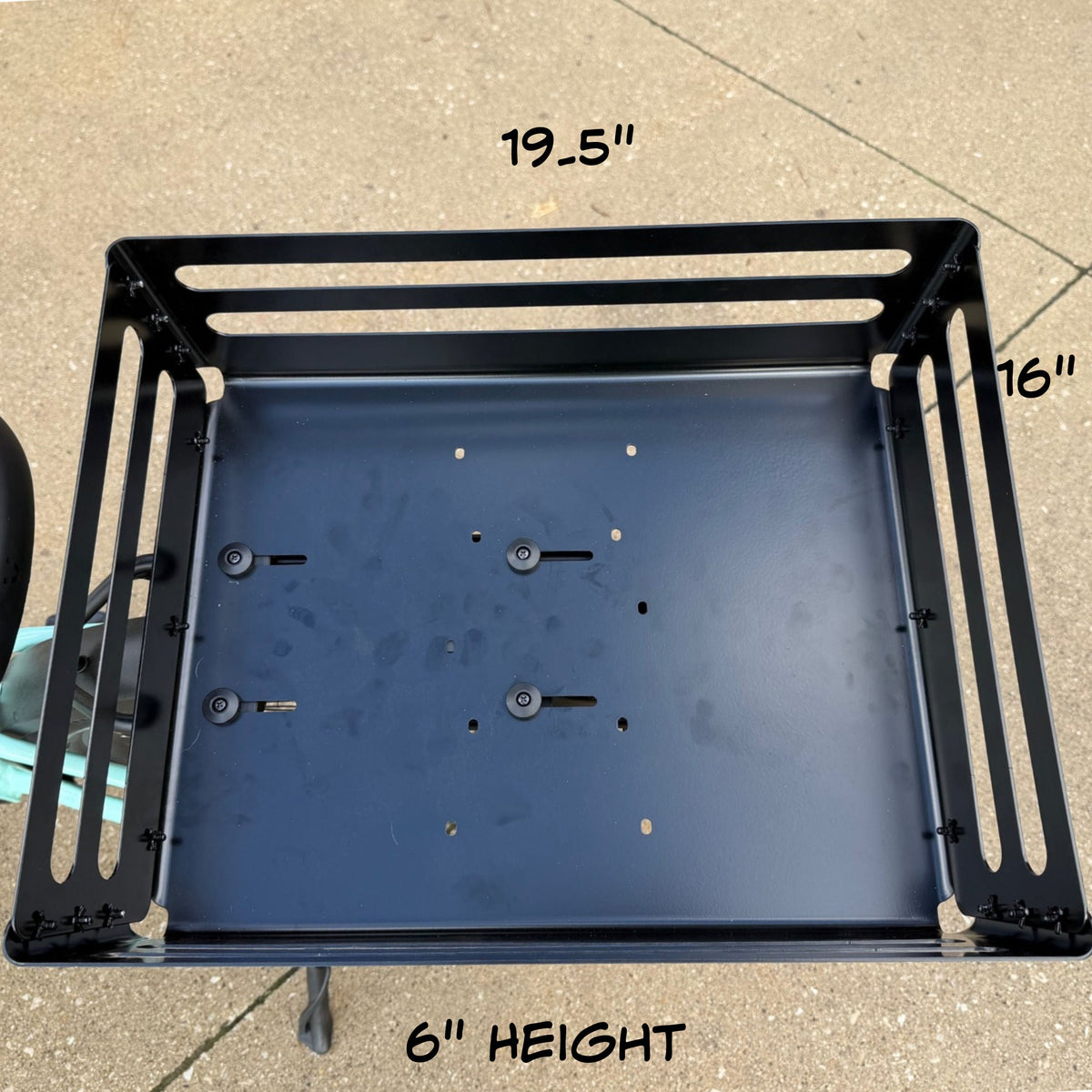 MIK Ore Basket XL dimensions, 19.5 by 16 by 6 inches