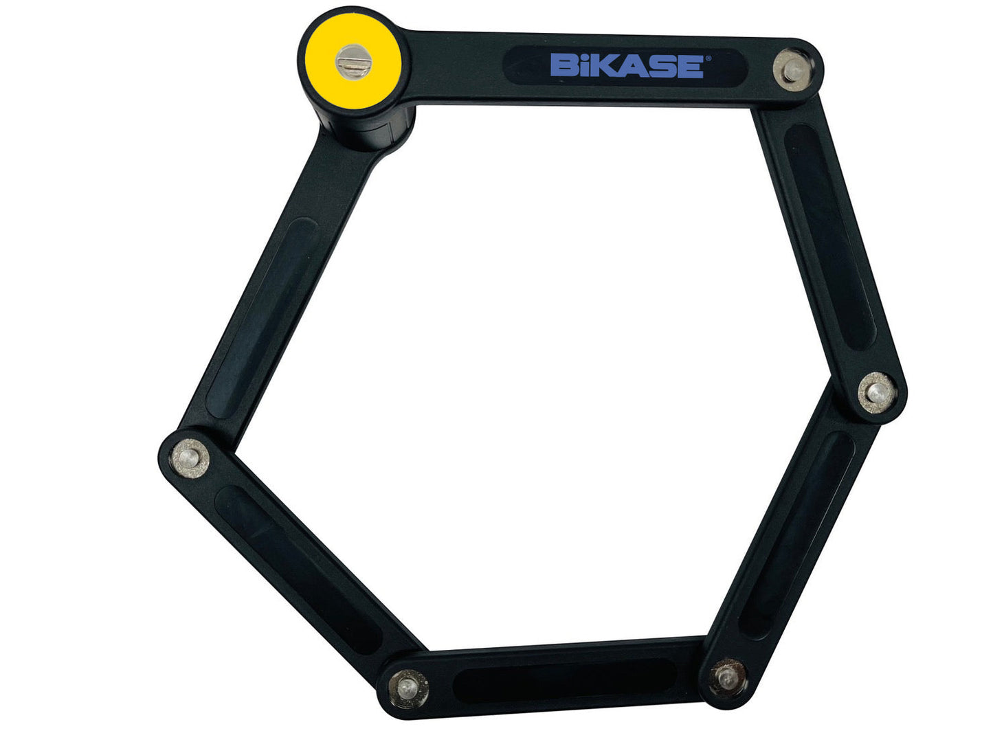 Link Lock folding bike lock extended to its full 34 inch length