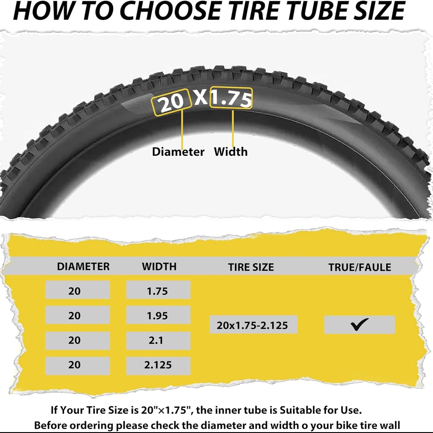 Bike Tubes Set 20“/24”/26"/27.5“/29”