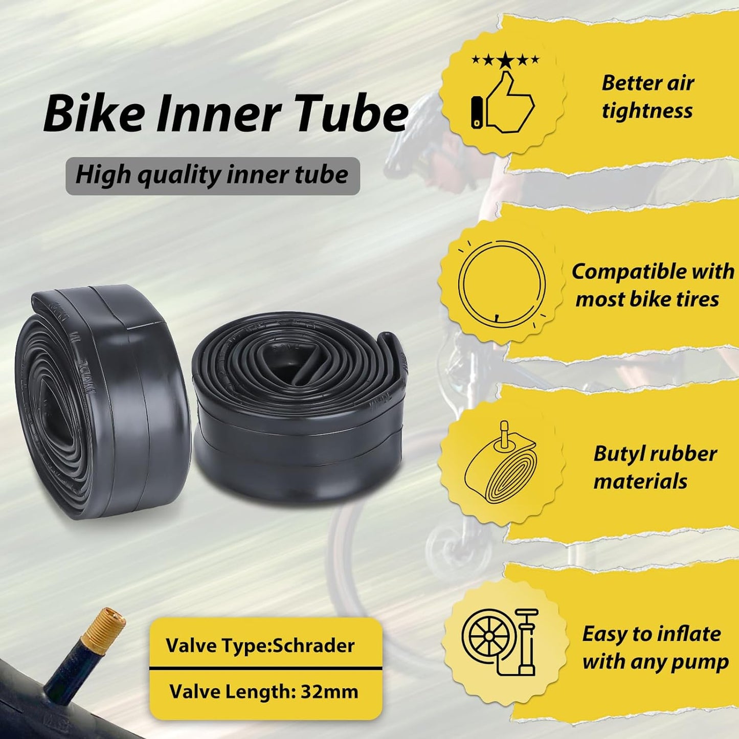 Bike Tubes Set 20“/24”/26"/27.5“/29”